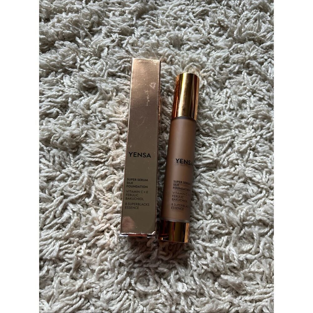 YENSA BEAUTY Super Serum Silk Foundation in Deep Golden 1oz / 30mL Full Size NIB